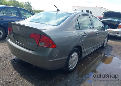 2008 Honda Civic Hybrid z USA, uszkodzony, nr VIN JHMFA36258S031079